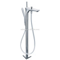 KFT-07 wholesale with shower hose single lever shower room accessory solid copper watermark floor standing tub mixer